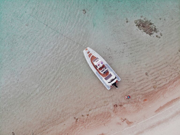 Air view of Brig 780 Tío Nacho - RIB in Ibiza