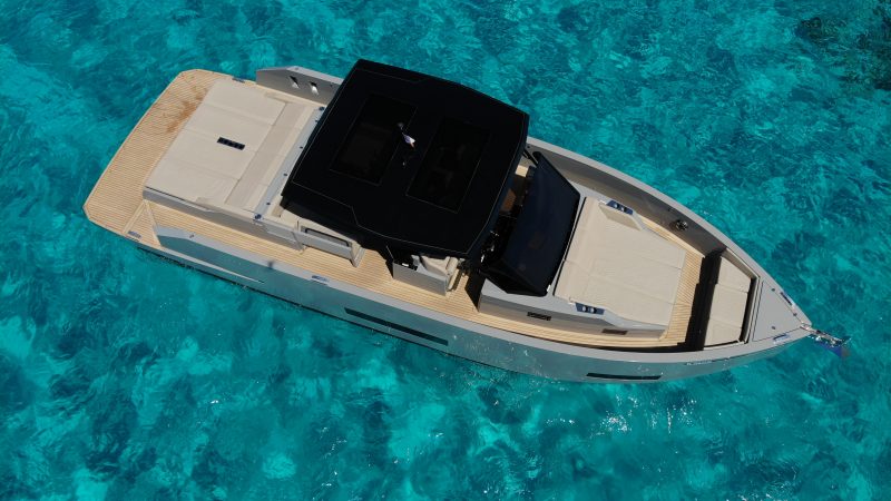 Air view of De Antonio  D42 Bambino - Yacht in Ibiza