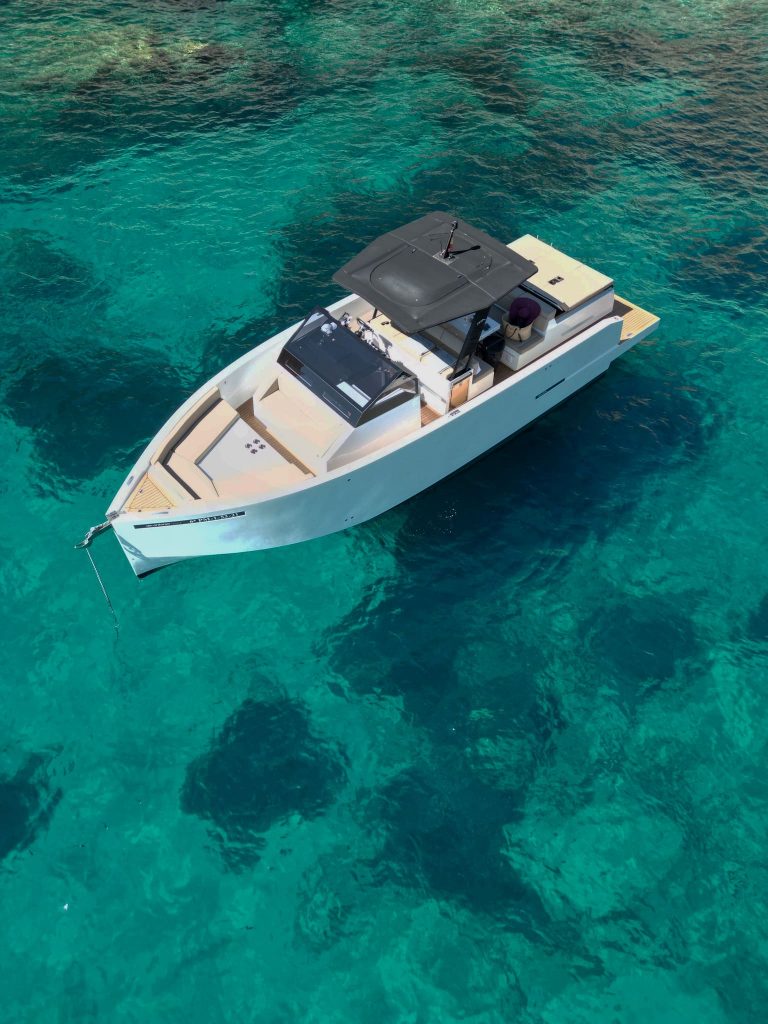 Air view of De Antonio D34 Gogga - Yacht in Ibiza