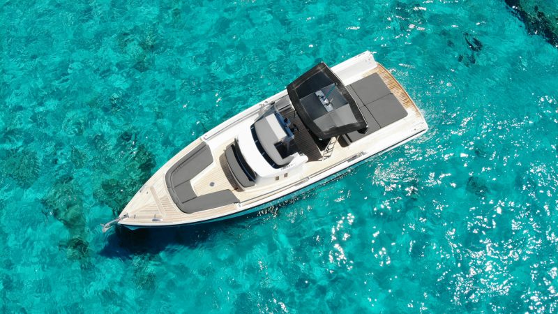 Air view of Fjord 36 Squirtle - Yacht in Ibiza