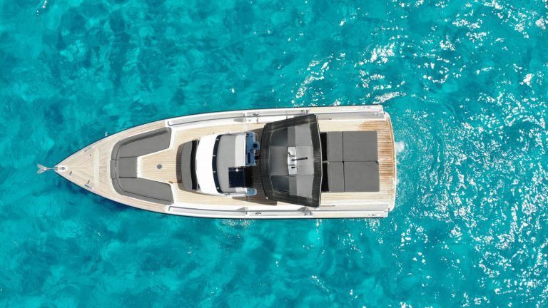 Air view of Fjord 36 Squirtle - Yacht in Ibiza