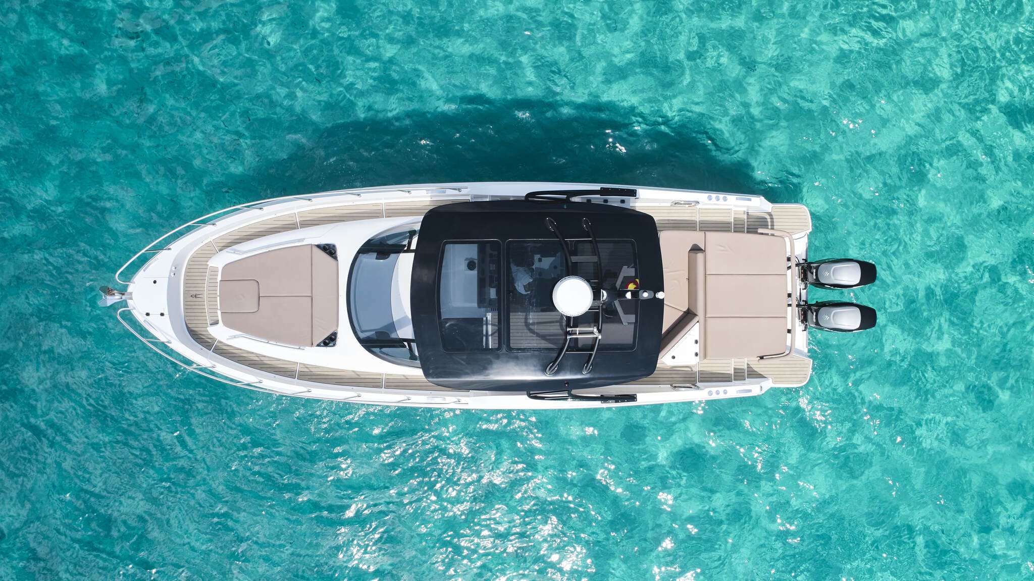 Air view 3 of Oryx 38 Santa Cruz - Motorboat in Ibiza