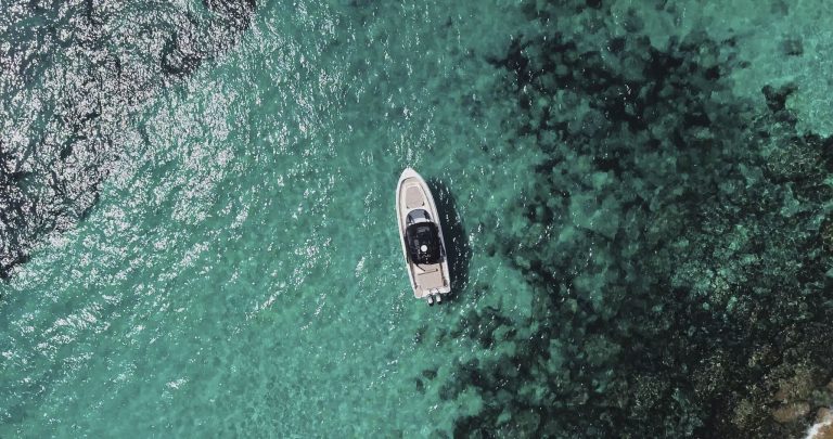 Air view 2 of Oryx 38 Santa Cruz - Motorboat in Ibiza