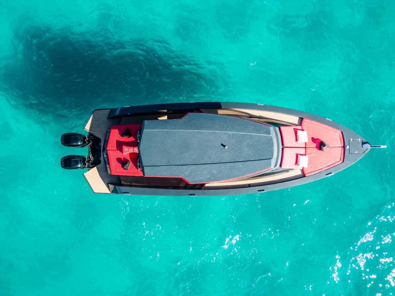Air view of Salut 38 Lone wolf - Yacht in Ibiza
