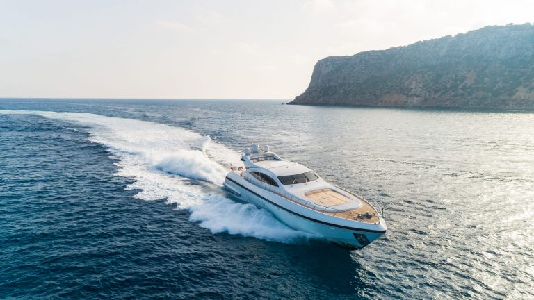 Sailing 3 of Mangusta 108 Nomad - Superyacht in Ibiza