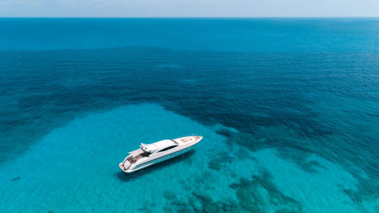 Air view 2 of Mangusta 108 Nomad - Superyacht in Ibiza