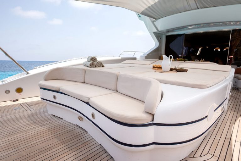 Sundeck of Mangusta 108 Nomad - Superyacht in Ibiza