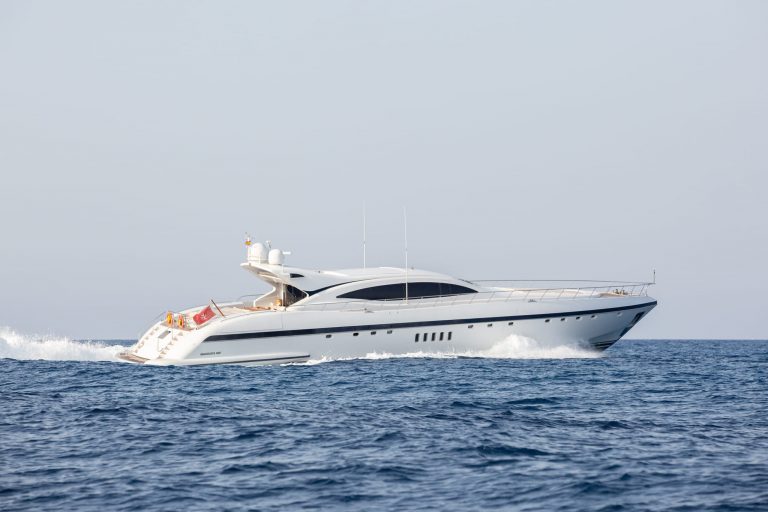 Sailing of Mangusta 108 Nomad - Superyacht in Ibiza