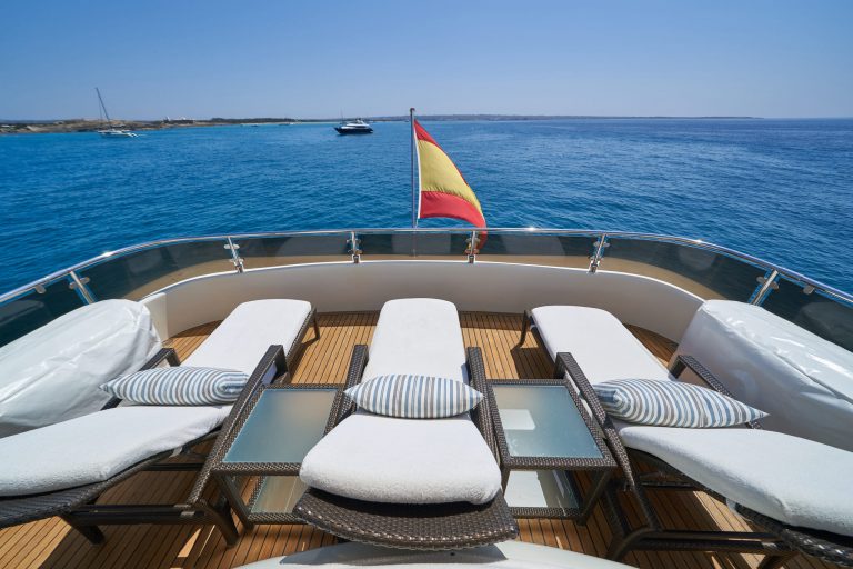 Fly bridge 2 of Astondoa 102 GLX Kirios - Superyacht in Ibiza