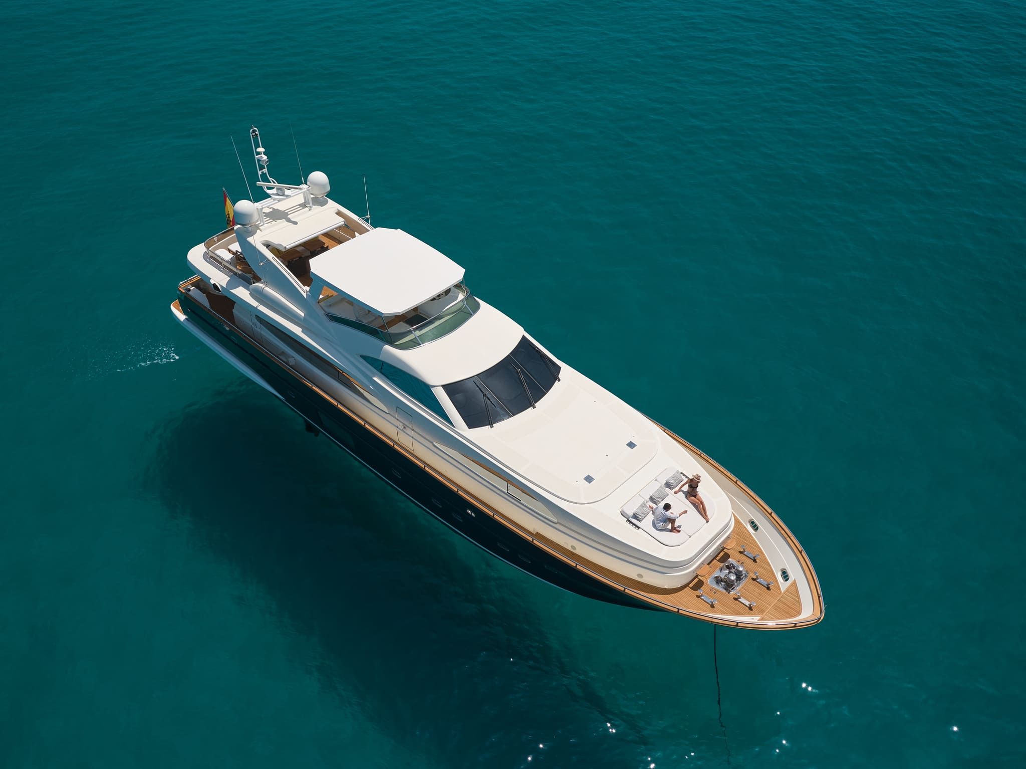 Bow 2 of Astondoa 102 GLX Kirios - Superyacht in Ibiza