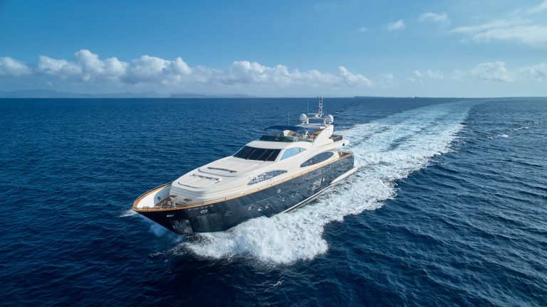 Sailing 2 of Astondoa 102 GLX Kirios - Superyacht in Ibiza