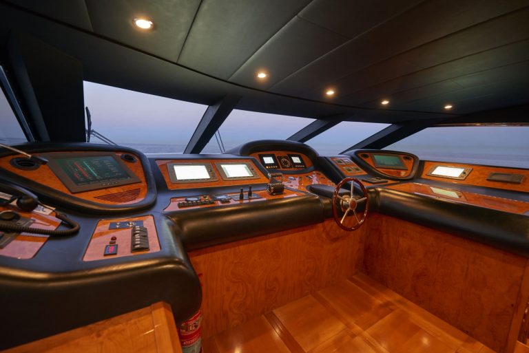 Rudder of Astondoa 102 GLX Kirios - Superyacht in Ibiza