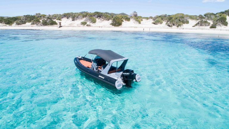 Stern of Brig 650 Speedy González - Inflatable boat in Ibiza