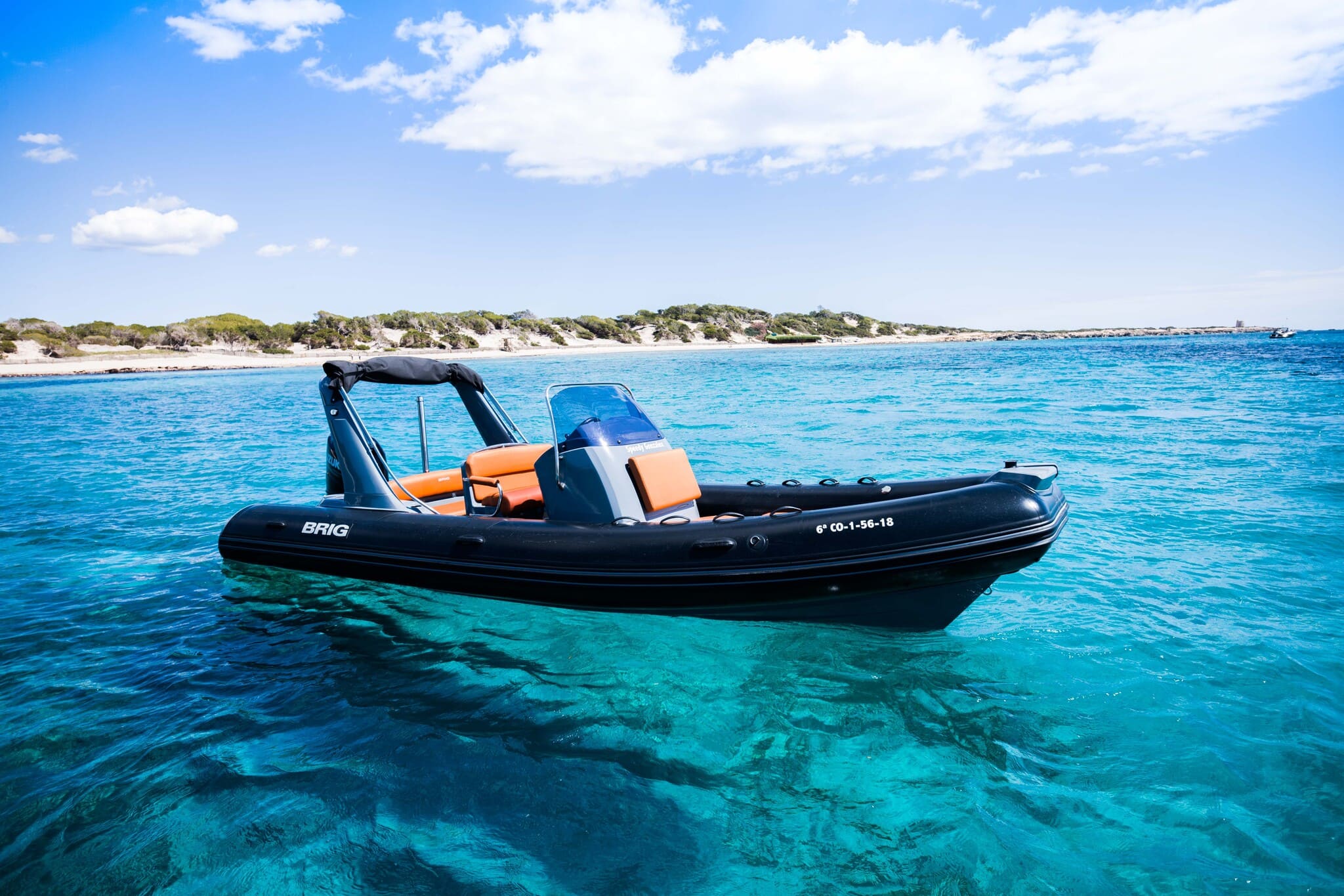 Starboard view of Brig 650 Speedy González - Inflatable boat in Ibiza