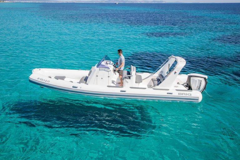 Port view of Brig 780 Catch me if you can - RIB in Ibiza
