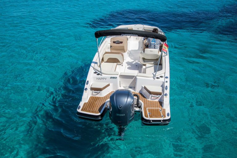 Stern of Chaparral 250 Chappy 2 - Motorboat in Ibiza