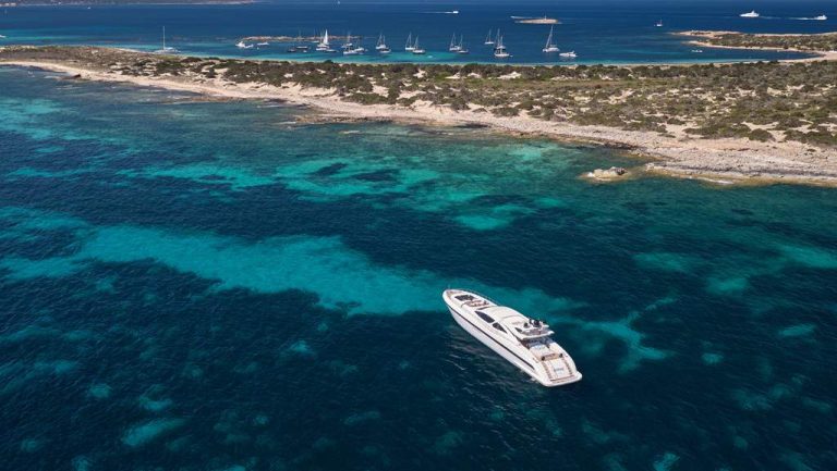 Air view 2 of Mangusta 130 Mrs Grey - Superyacht in Ibiza