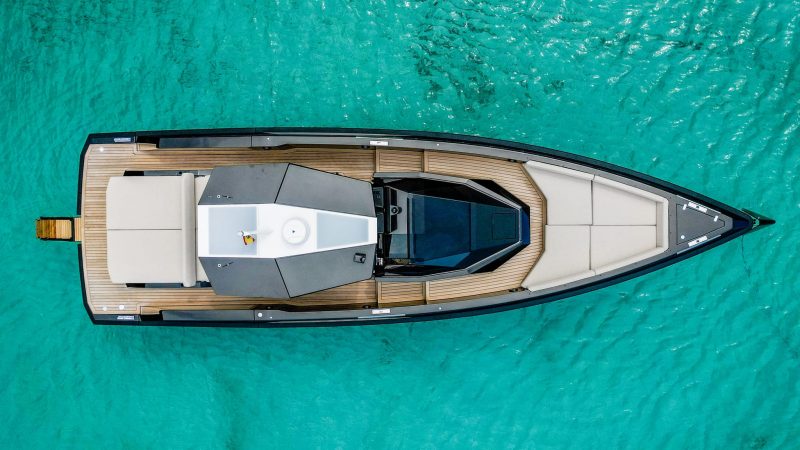 Air view of Wally 48 Jemima - Yacht in Ibiza