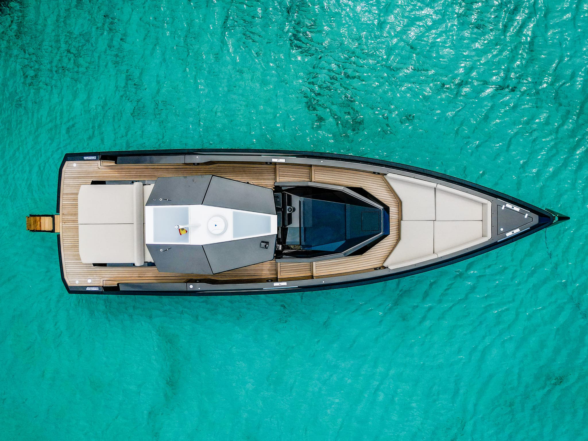 Air view of Wally 48 Jemima - Yacht in Ibiza