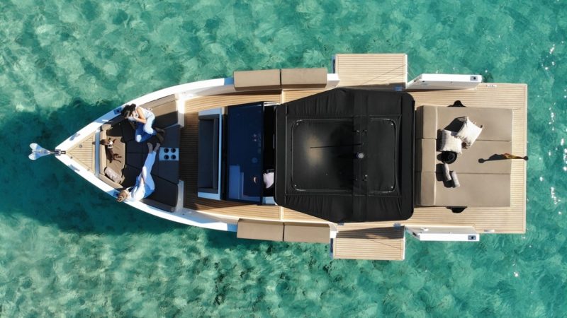Air view of De Antonio D34 CEA III - Yacht in Ibiza