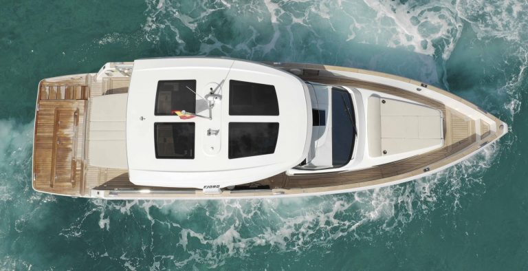 Air view 2 of Fjord 41 XL IBN Battuta - Yacht in Ibiza