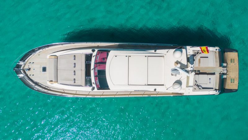 Air view 2 of Couach 70 Vintage - Yacht in Ibiza