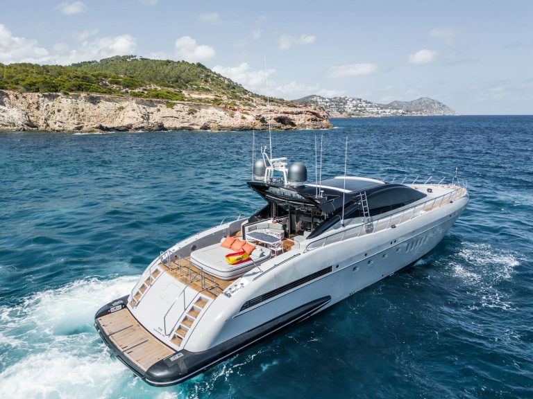 Sailing 2 of Mangusta 92 Drift - Superyacht in Ibiza