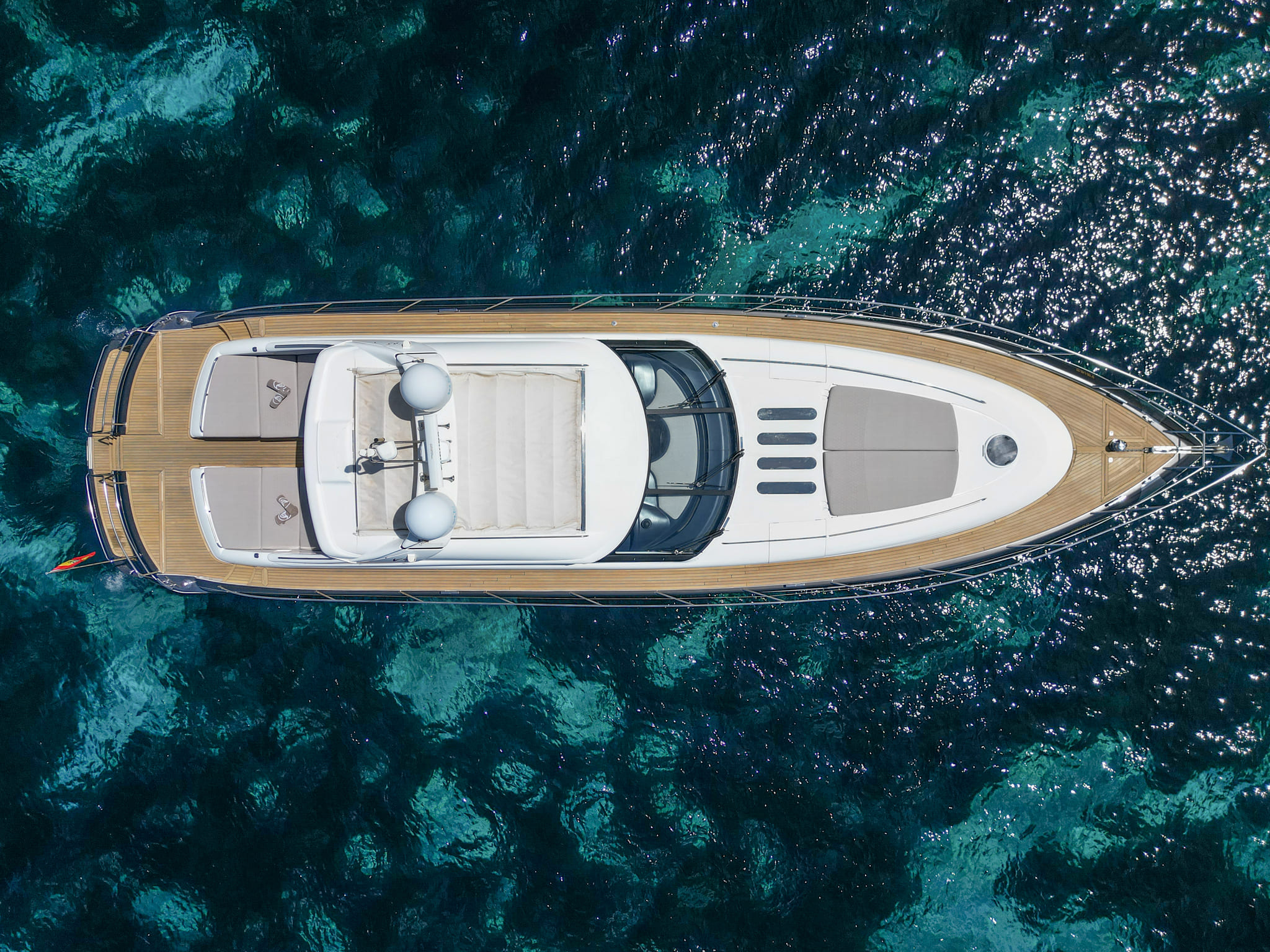 Air view 2 of Princess V65 Freedom - Yacht in Ibiza