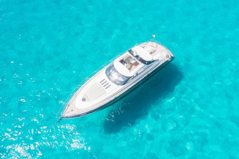 Air view of Princess V65 Freedom - Yacht in Ibiza