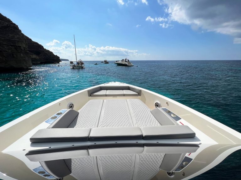 Bow sundeck of De Antonio D42 Tot suma - Yacht in Ibiza