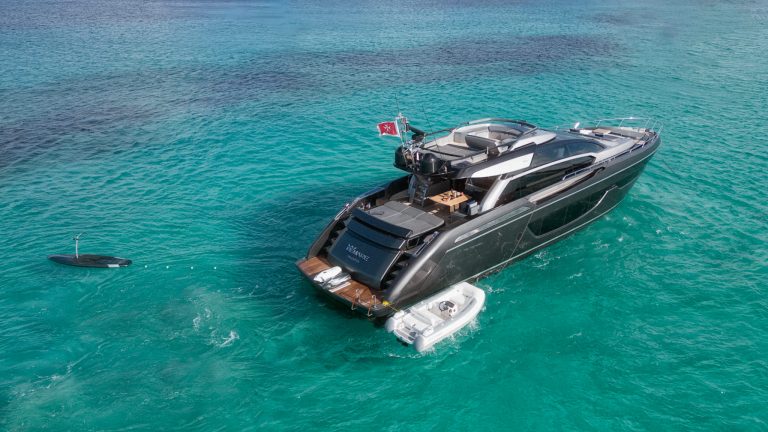 Stern of Riva Perseo 76 Remare - Yacht in Ibiza