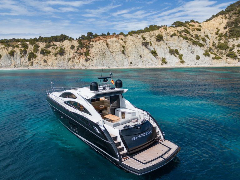 Port view of Sunseeker Predator 62 Shadow - Yacht in Ibiza