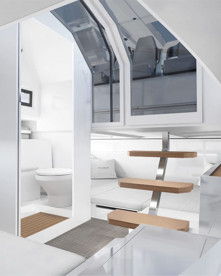 Bathroom of De Antonio D32 Toretto - Yacht in Ibiza