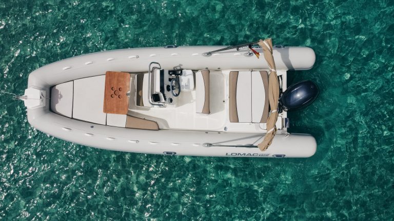 Air view of Lomac 600 IN Crema - RIB in Ibiza