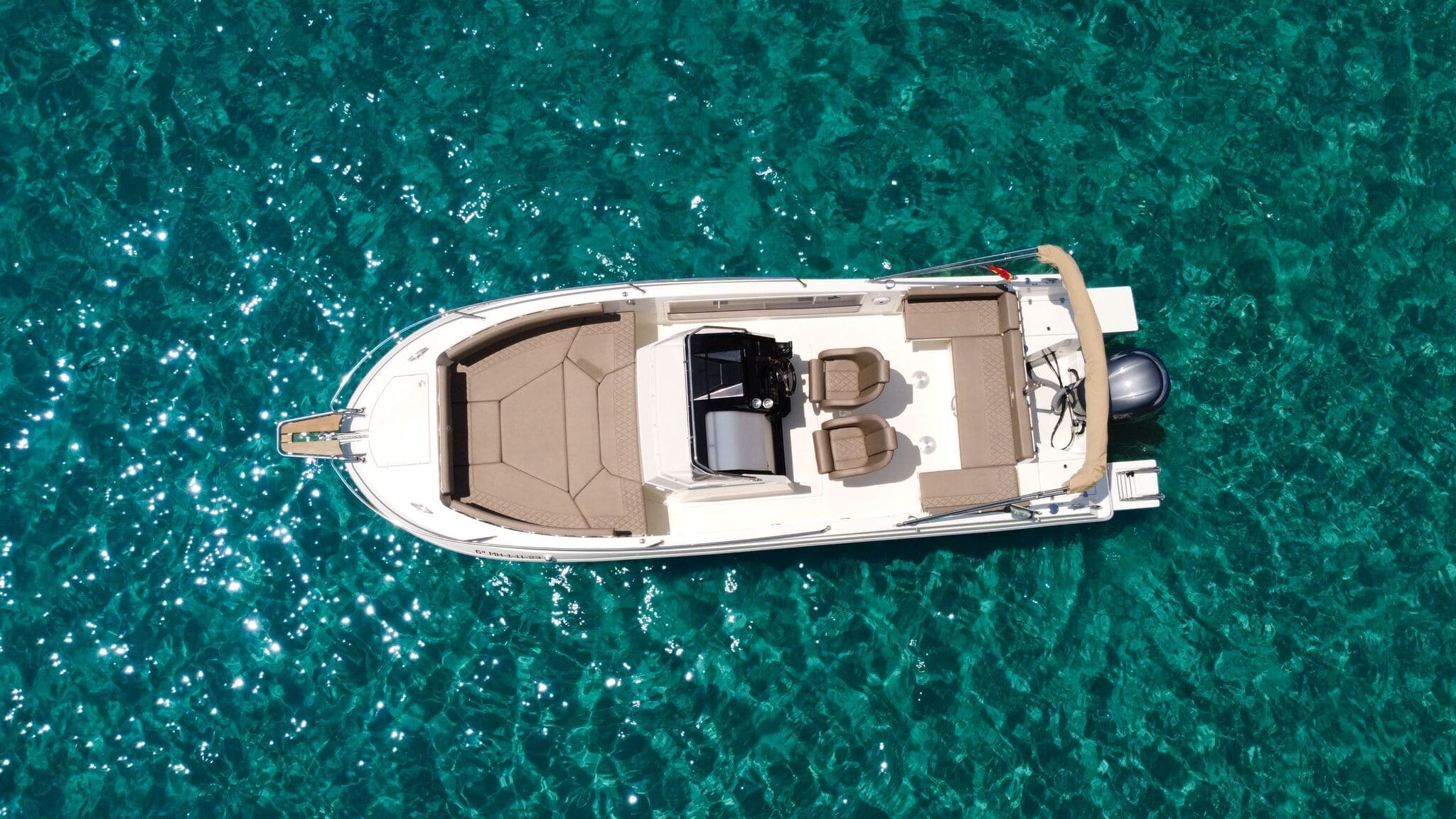 Air view of Pacific Craft 750 Paradis - Motorboat in Ibiza