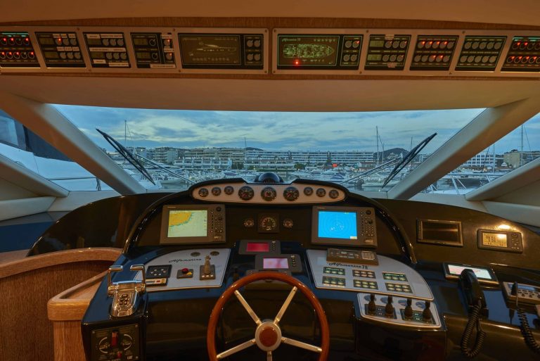 Rudder of Alfamarine 78 Nina - Yacht in Ibiza