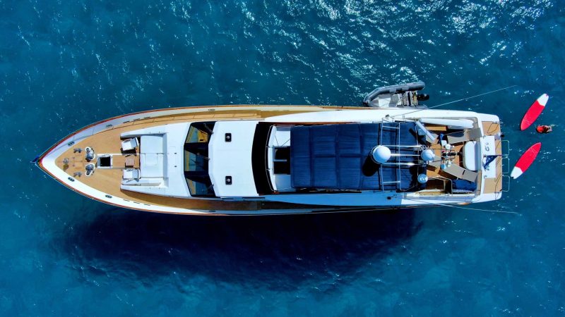 Air view 3 of Couach 98 Usoa Bi - Superyacht in Ibiza