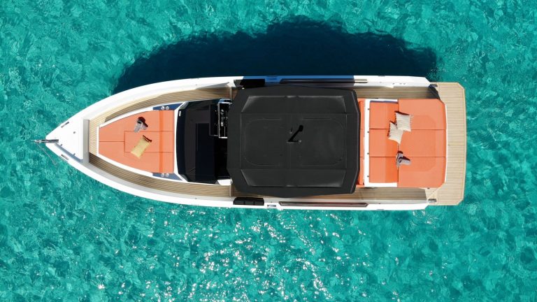 Air view of De Antonio D36 Ikigai - Yacht in Ibiza