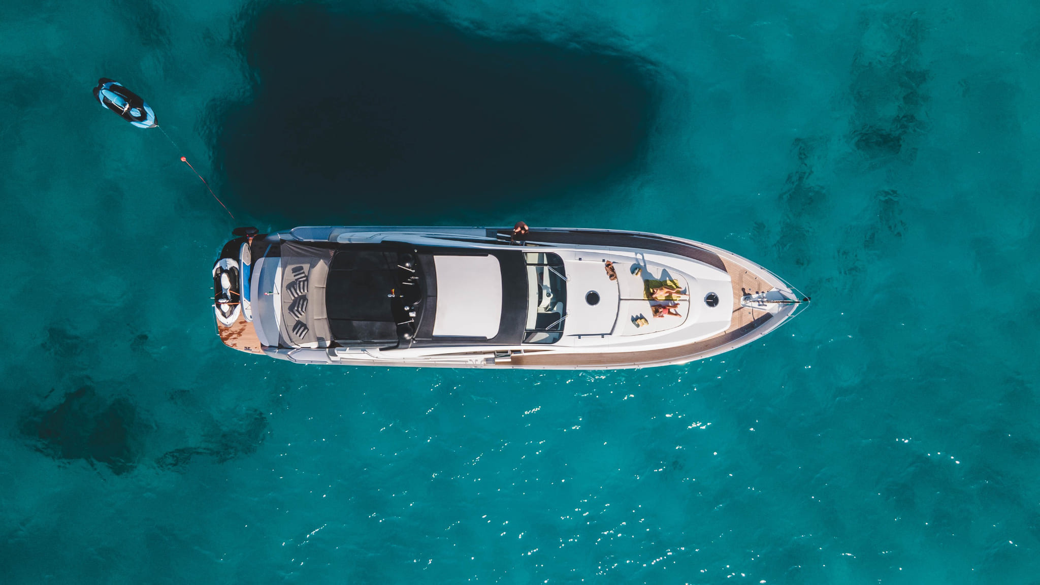 Air view 2 of Pershing 76 Lady R - Yacht in Ibiza