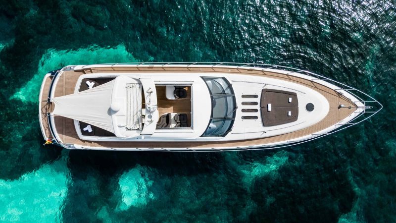 Air view 2 of Princess V65 Creta - Yacht in Ibiza