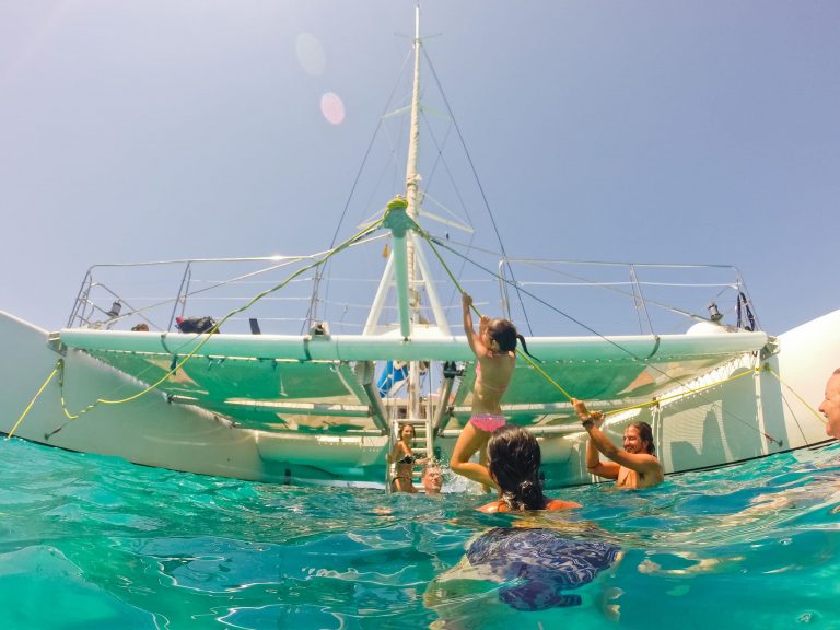 Bow 3 of Suncat 75 Trasmapi - Event boat in Ibiza