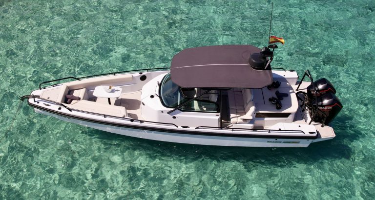 Port view of Axopar Brabus 500 Just cool - Motorboat in Ibiza