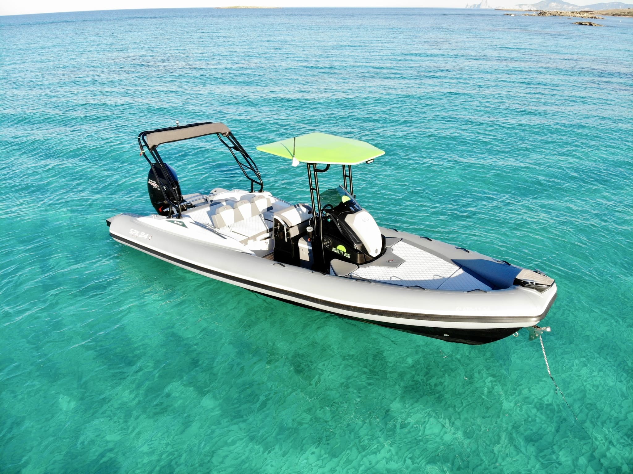 Starboard view of SPXrib 24 Sport Mintality - RIB in Formentera