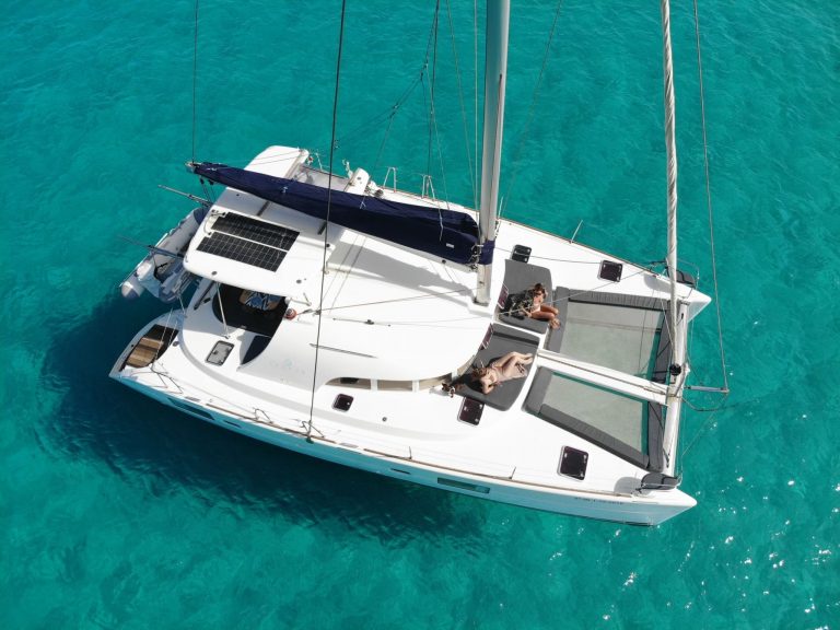 Bow Sundeck of Lagoon 38 Niu Tribe - Catamaran in Ibiza