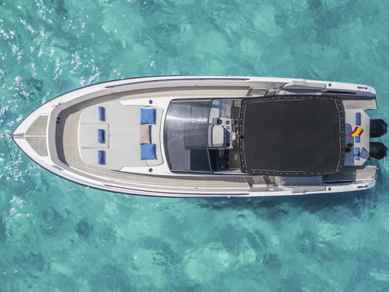Air view of Rio Daytona 34 Memory maker I - Motorboat in Ibiza