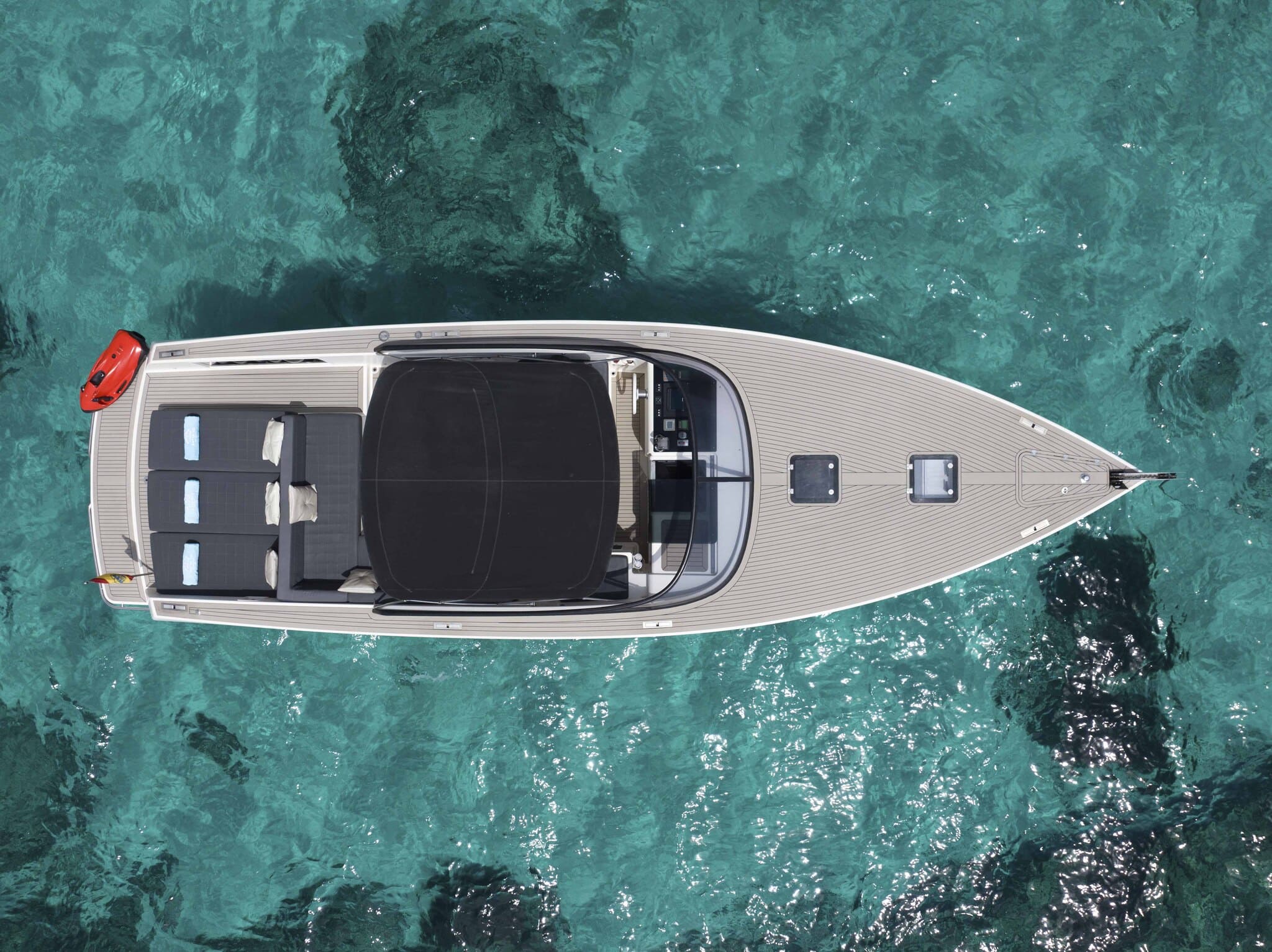 Air view of Van Dutch 40 Wolfman - Yacht in Ibiza