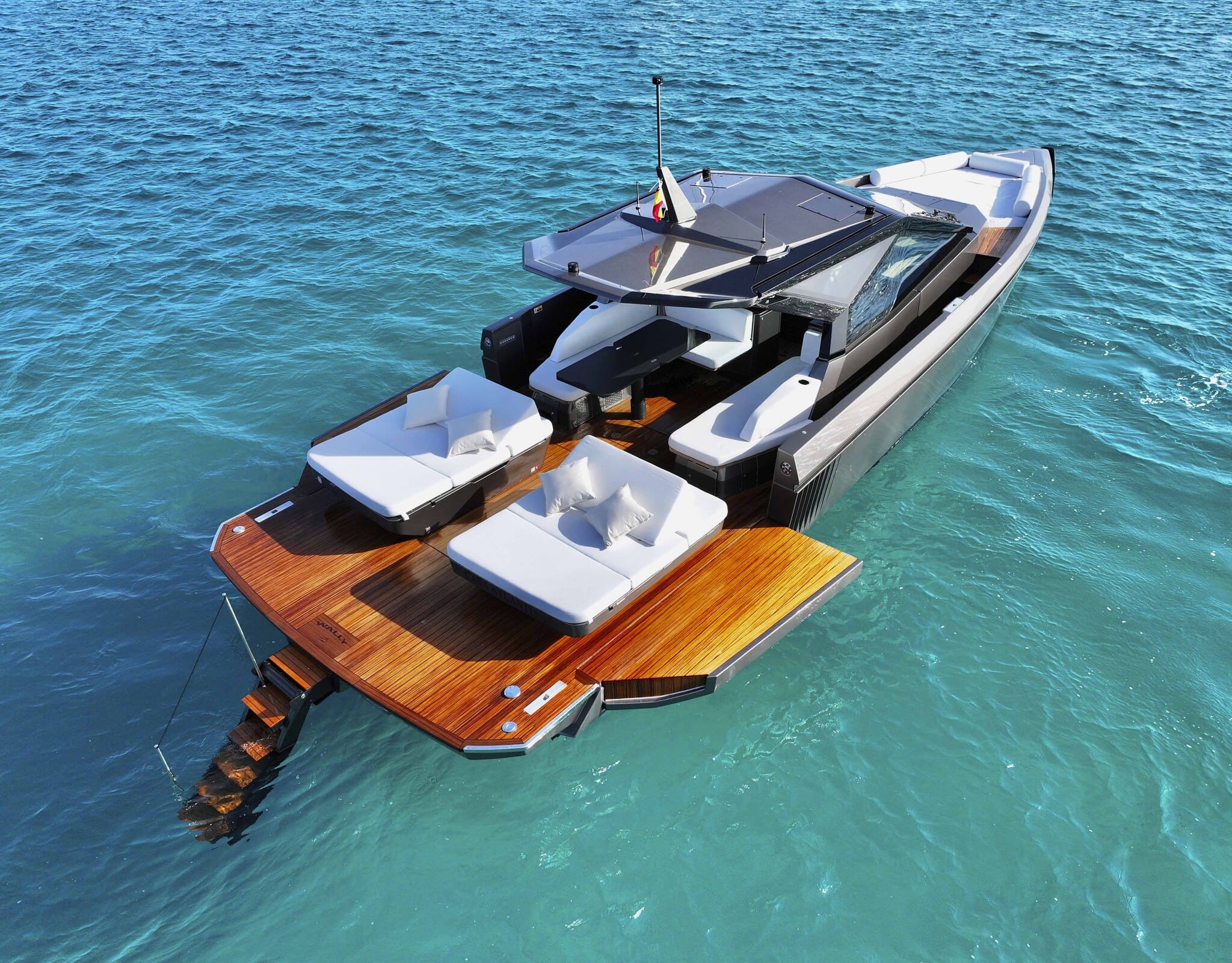 Stern of Wally 50 "Wally 50 Sport" - Yacht in Ibiza