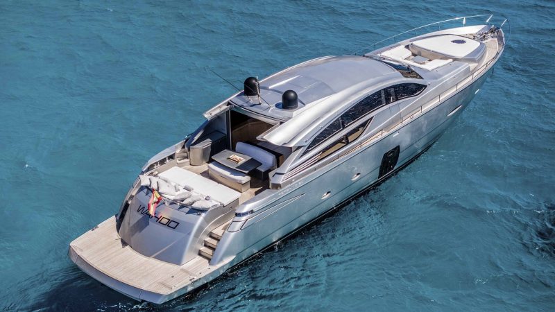Stern of Pershing 80 Wahoo - Superyacht in Ibiza