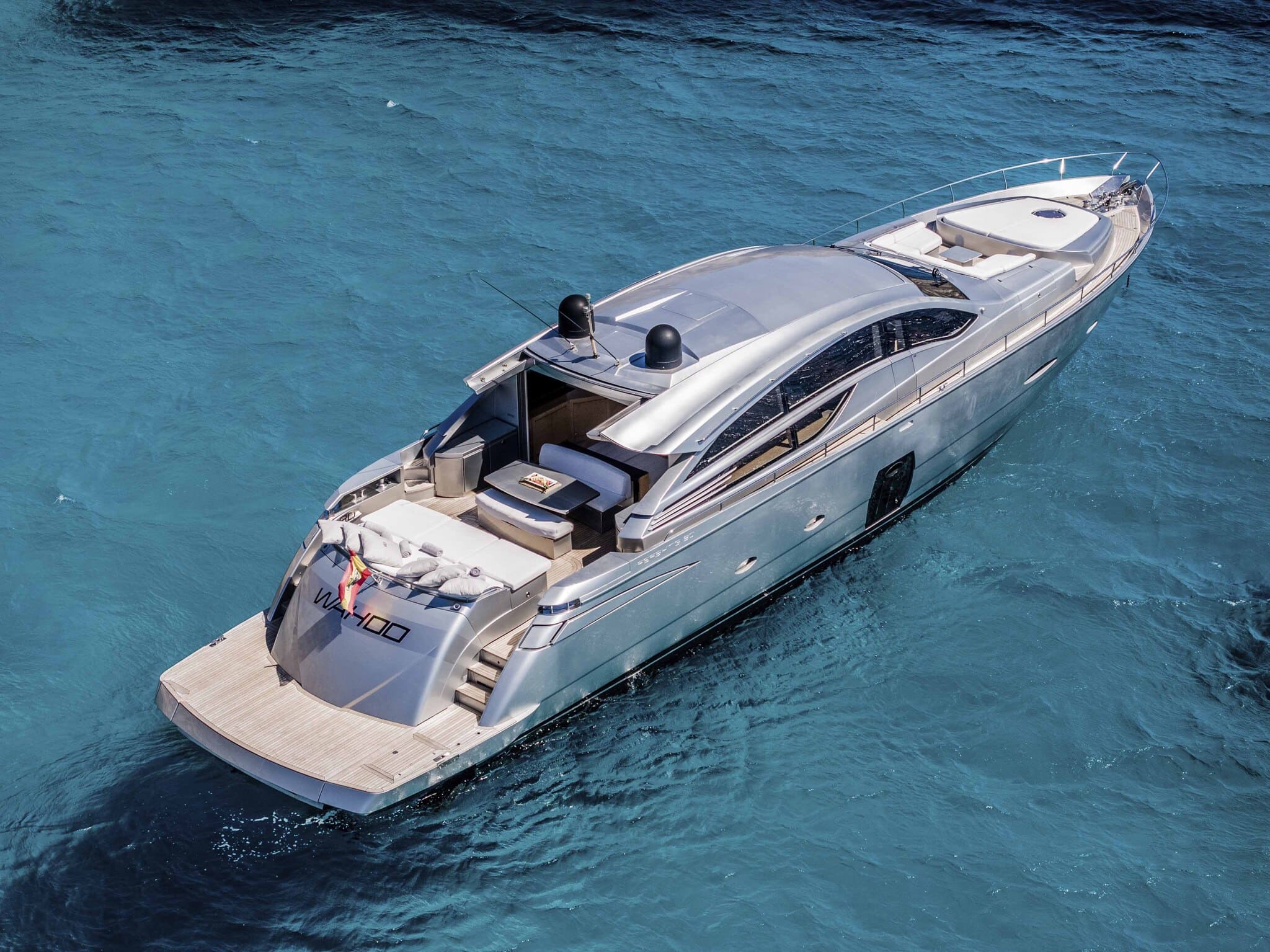 Stern of Pershing 80 Wahoo - Superyacht in Ibiza
