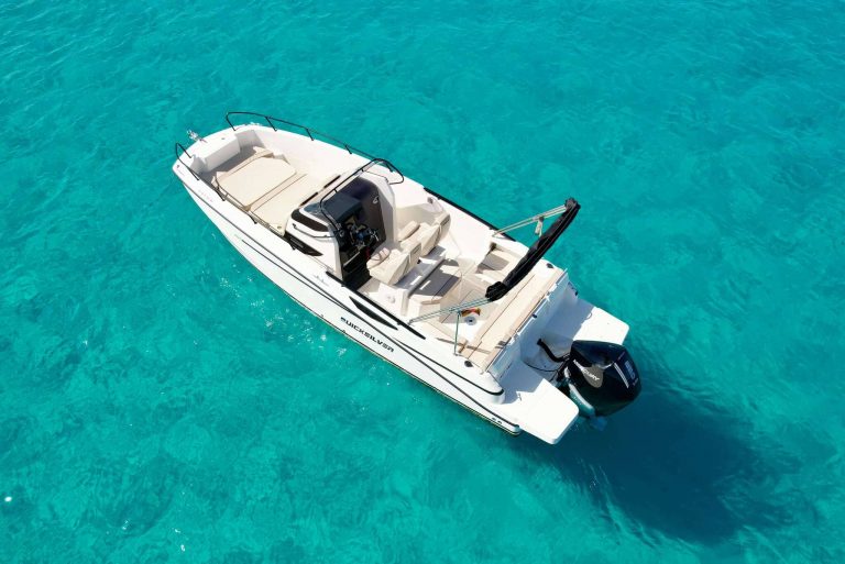 Port view of Quicksilver 805 Just smile - Motorboat in Ibiza